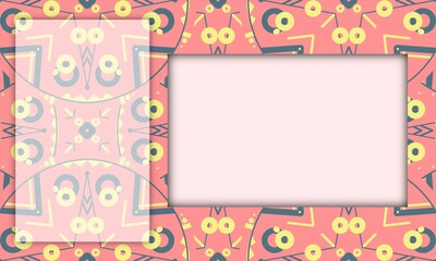 boho chic background. presentation and powerpoint design concept with typography space area. bohemian, ethnic, wild, traditional, and tribal themes