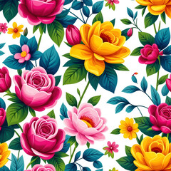 seamless pattern with roses
