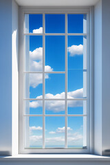 Obraz premium window with clouds