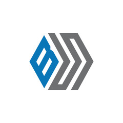 Initial bs letter logo vector design, bs logo design for business and monogram.