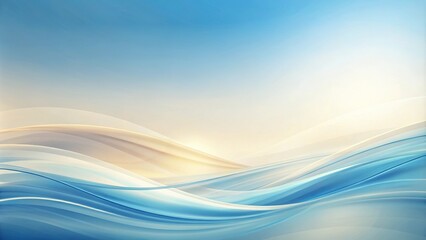 calm abstract background in blue and cream panoramic