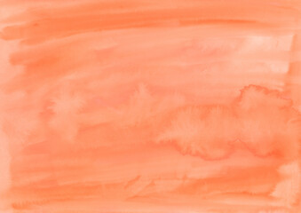 紙の質感のあるオレンジの水彩の背景素材