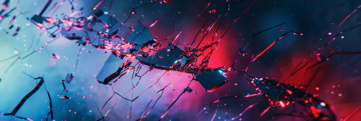 Damaged screen texture, cracked glitch effect, abstract noise pattern