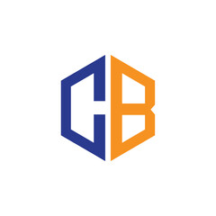 Initial cb letter logo design, cb logo vector for business, bc letter logo design vector template, 