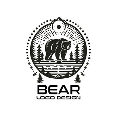 Bear Vector Logo Design