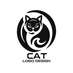 Cat Vector Logo Design