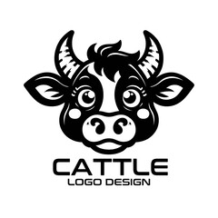 Cattle Vector Logo Design