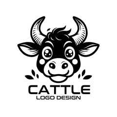 Cattle Vector Logo Design