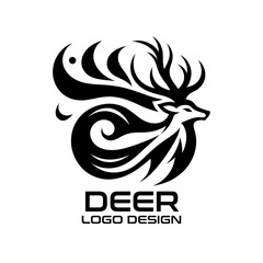 Deer Vector Logo Design 