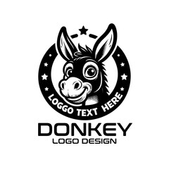 Donkey Vector Logo Design