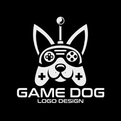 Game Dog Vector Logo Design