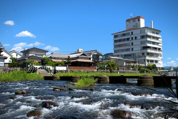 大分県日田市　三隈川にて