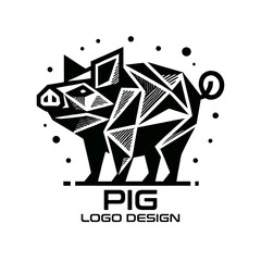 Pig Vector Logo Design