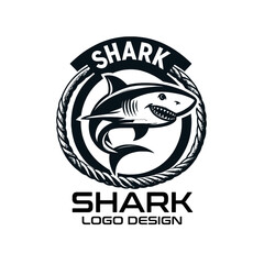 Shark Vector Logo Design