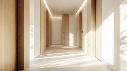 Modern classic wooden Elevator doors of office or hotel hallway, Lobby interior, corridor in house with lift,Black elegant lift for passenger or cargo elevators,copy space.