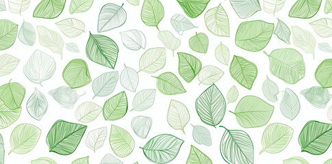 seamless background with leaves