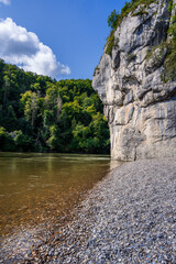 Rocks of the Danube Gorge at Weltenburg