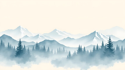 winter mountain landscape