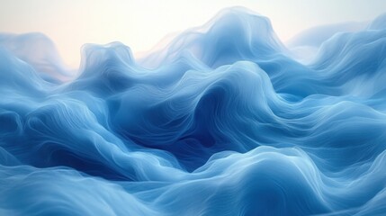 Obraz premium Blue to White Gradient Background Providing Ample Copy Space for Graphic Design Projects