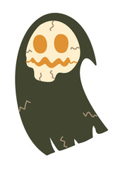 Halloween stickers stamp illustration line design art images 