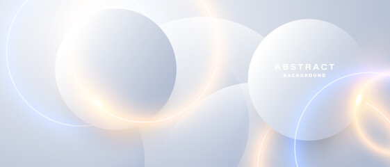 Abstract grey background with glowing neon lines.

