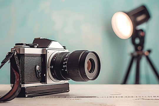 An engaging photography workshop where participants learn hands-on techniques with cameras and lighting. Ideal for education, promotional materials, and visual content creation for photography trainin