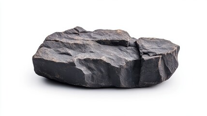 Obraz premium Natural stone on white isolated background