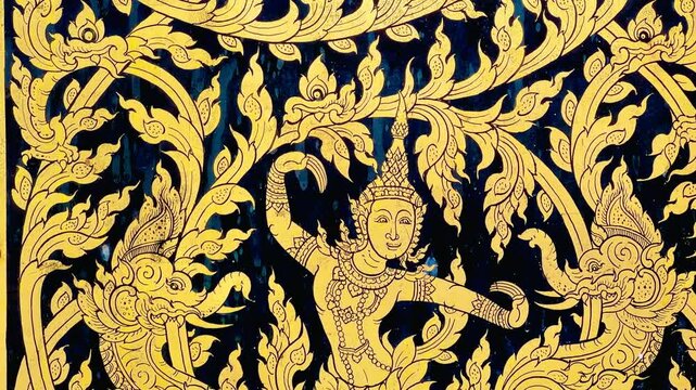 Paintings on the temple walls