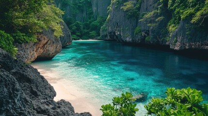 Water's Edge with Lush Green Trees