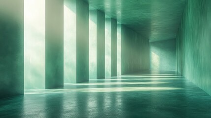 Light Green Gradient Background with Ample Space for Text or Graphics