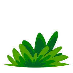 Green Minimalist Grass Illustration