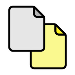 Copy Vector Filled Icon Design
