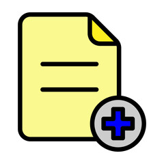 New File Vector Filled Icon Design