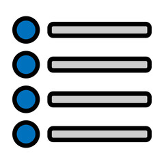 Obraz premium Bullet Vector Filled Icon Design