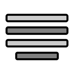 Obraz premium Justified Vector Filled Icon Design