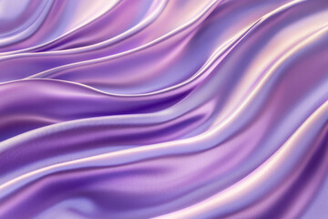 Obraz premium A close-up of flowing purple satin fabric, showcasing its smooth texture and elegant drapes.