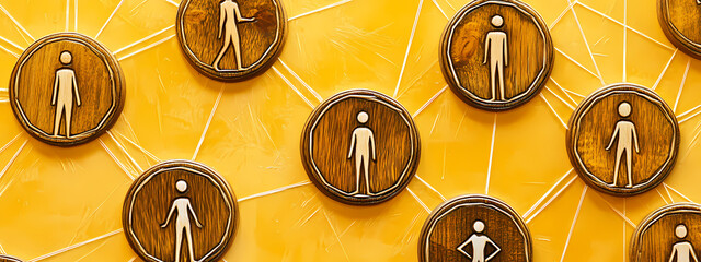 Fototapeta premium Sunny Social Connections