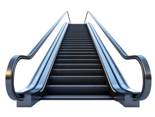 a close up of a escalator