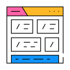 website with discounts line icon vector. website with discounts sign. isolated symbol illustration