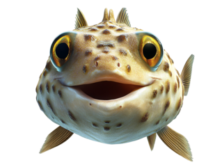 a fish with a smile