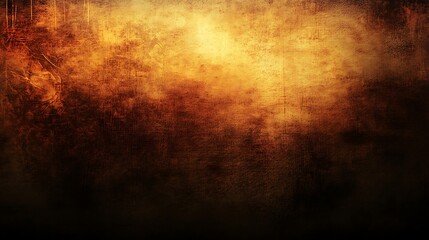 A dark brown and orange textured background with a light glow in the center.