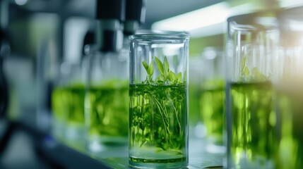 green algae technology science research in laboratory