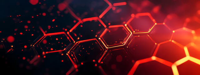 Obraz premium Luminous Red Lattice
