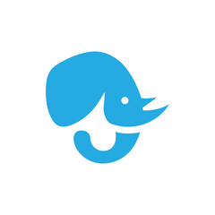 Elephant logo vector template, Elephant zoo safari logo design template, elephant logo design , elephant abstract logo modern style