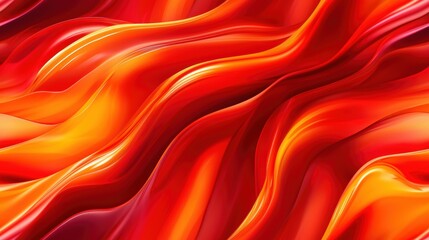 Obraz premium Wavy Lines in Red and Orange Background