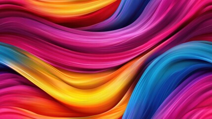 Obraz premium Colorful Liquid Waves in Dynamic Patterns