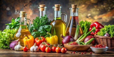 A symphony of fresh produce, vibrant hues, and rustic charm, a visual feast for the senses