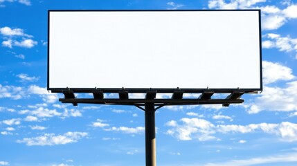Fototapeta premium Blank Billboard Space Against a Blue Sky