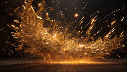 Golden Explosion of Sparks 0