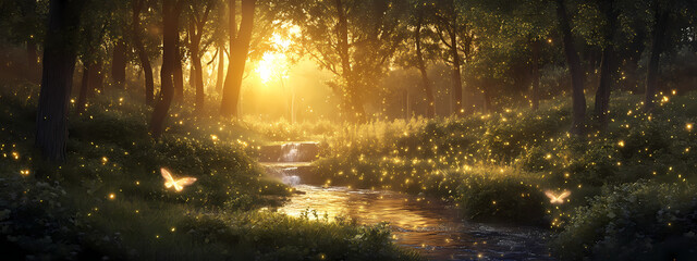 Enchanted Forest at Dusk